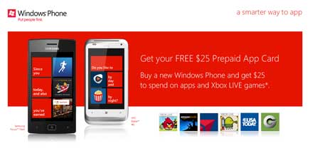 Windows Phone $25 App Card