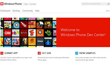 Windows Phone Dev Center