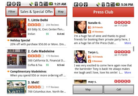 Yelp For Android