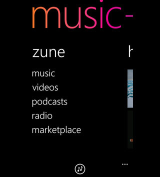 Zune Marketplace Windows Phone